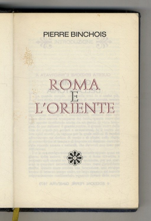 Roma e l'Oriente.