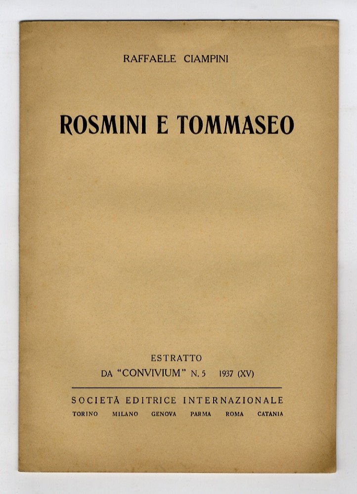 Rosmini e Tommaseo.