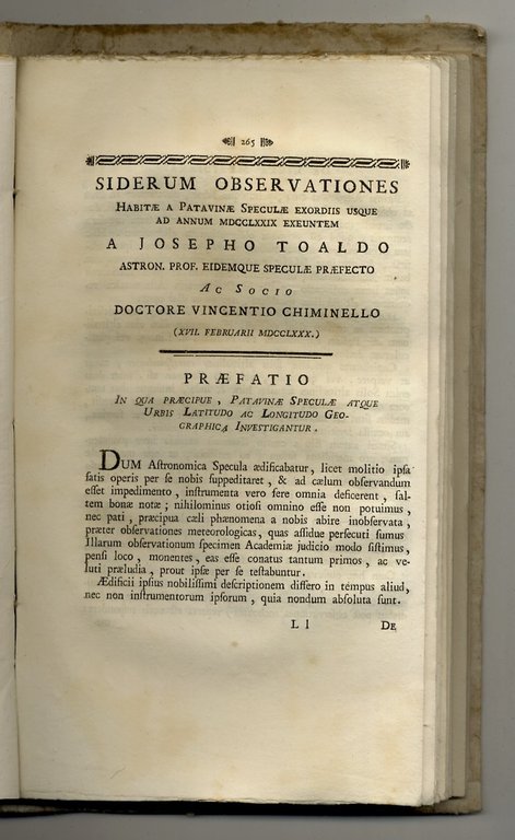 Saggi scientifici e letterari dell'Accademia di Padova. [Volume I].