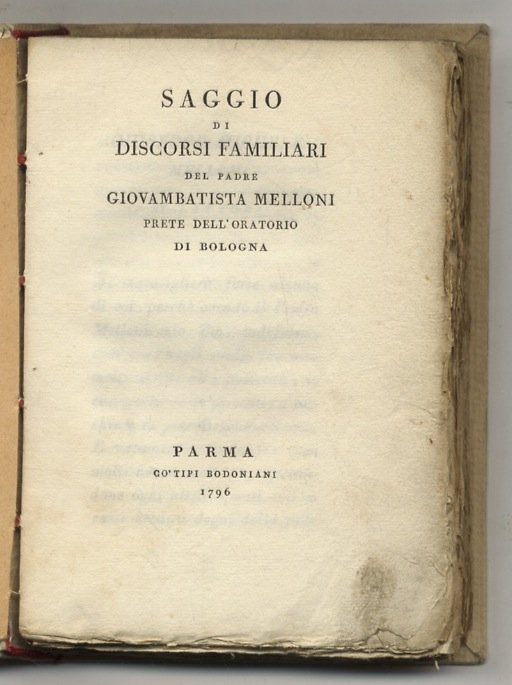 Saggio di discorsi familiari del padre Giovambatista Melloni, prete dell'Oratorio … | Immagine Gallery 1