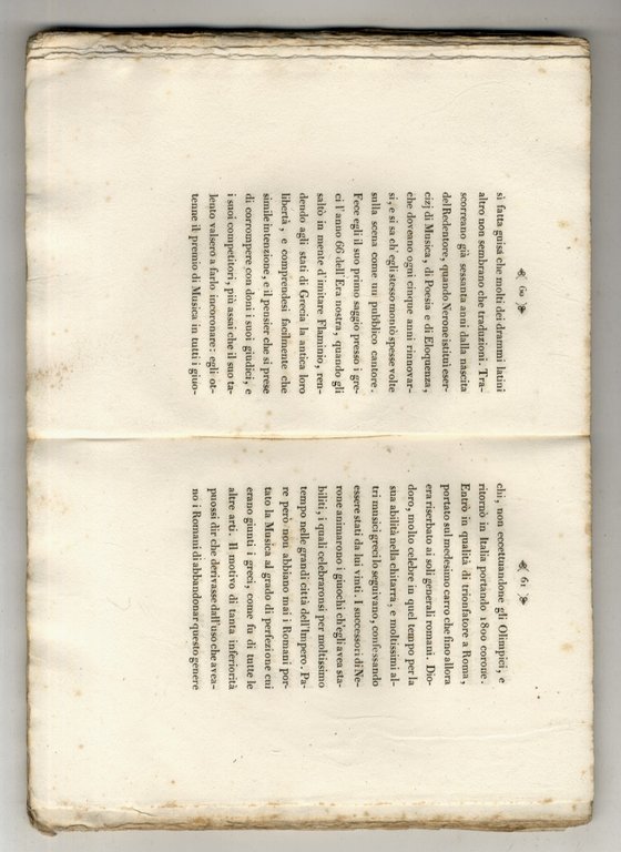 Saggio storico della Musica. Traduzione del cavaliere C.F. Parte prima.