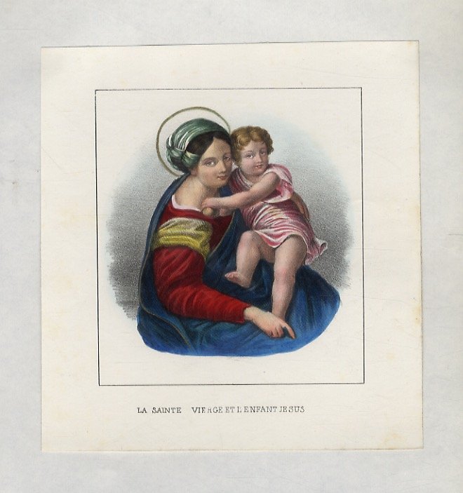 SAINTE (LA) Vierge et l'Enfant Jesus. [La Vergine e il …
