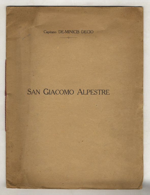 San Giacomo Alpestre. [Versi]. | Immagine Gallery 2