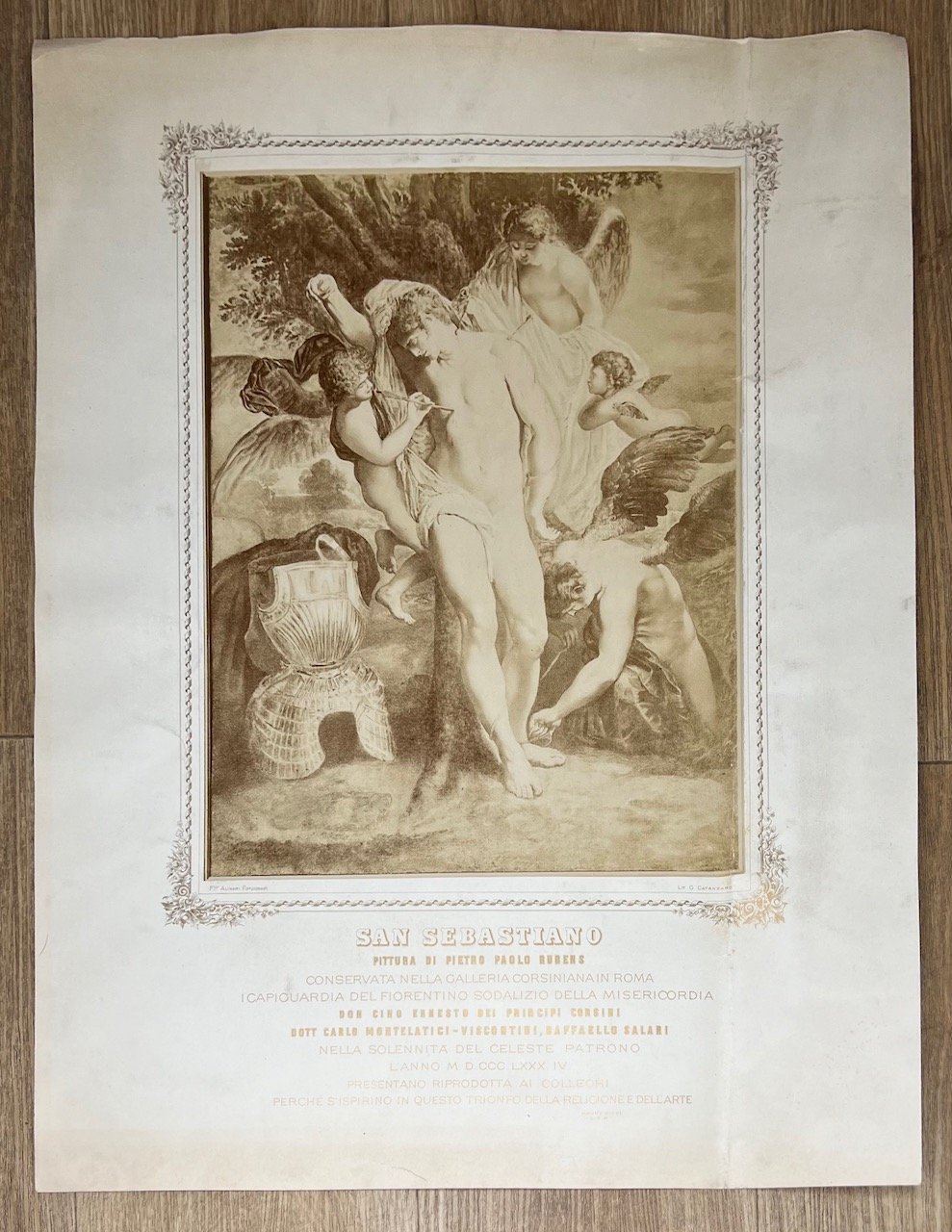 San Sebastiano, pittura di Pietro Paolo Rubens, conservata nella galleria …