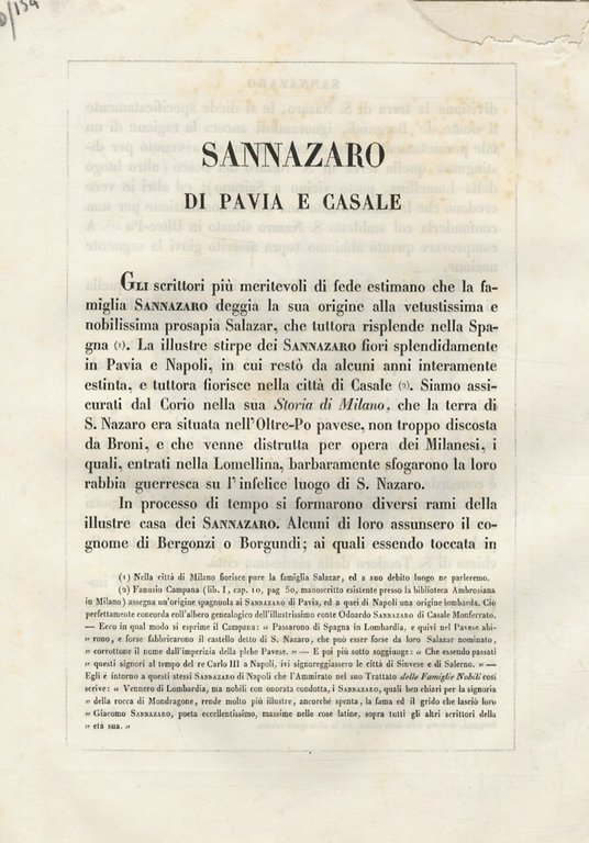 SANNAZZARO di Casale.