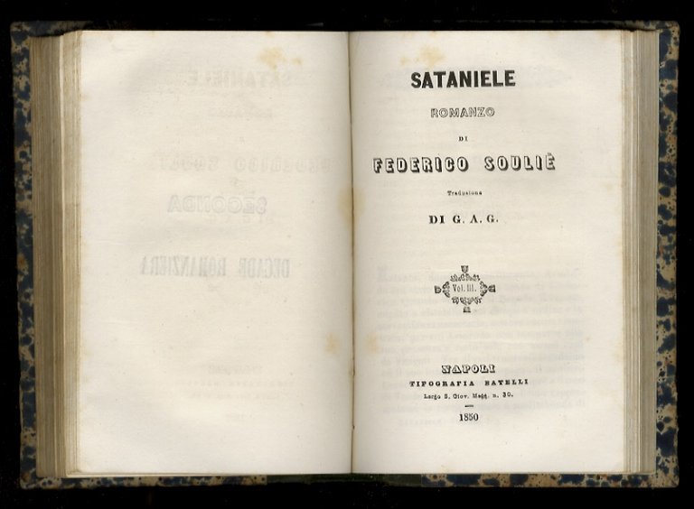 Sataniele. Romanzo. Traduzione di G. A.G.