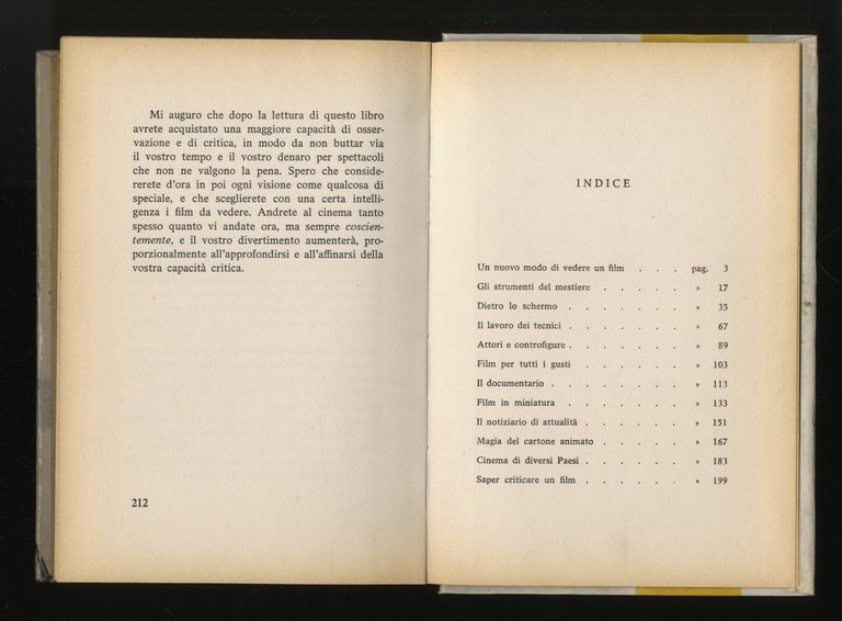 Scegliere e capire i film.