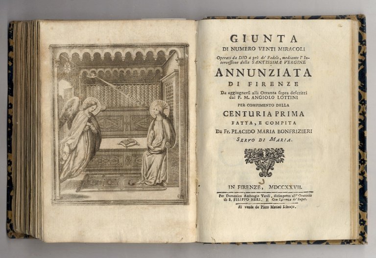 Scelta d'alcuni miracoli, e grazie della Santissima Nunziata di Firenze.
