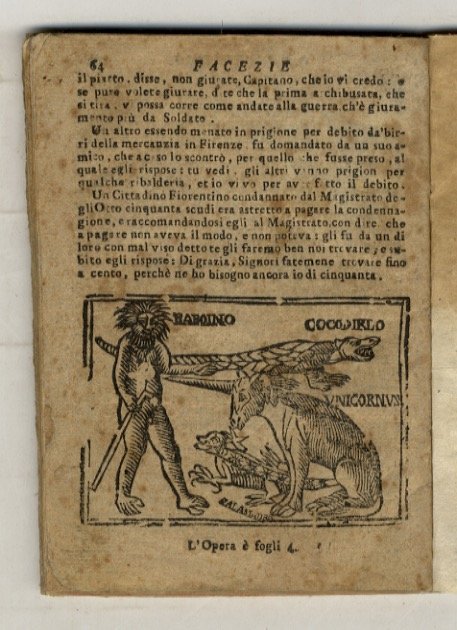 SCELTA di facezie, motti, burle e buffonerie del piovano Arlotto …