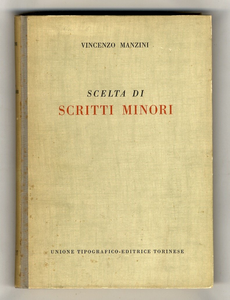Scelta di scritti minori.
