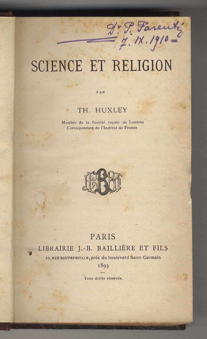 Science et Religion.