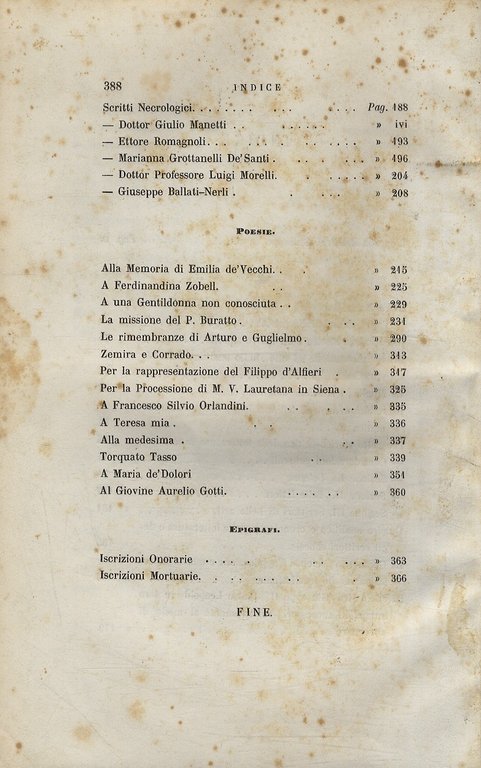 Scritti editi e inediti del prof. Giuseppe Vaselli di Siena. …