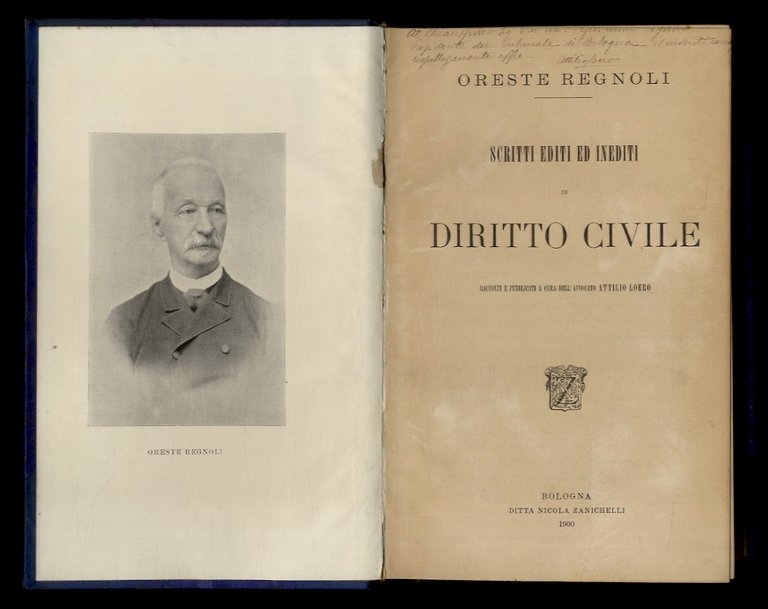 Scritti editi ed inediti di diritto civile. Raccolti e pubblicati a cura dell'avvocato Attilio Loero.