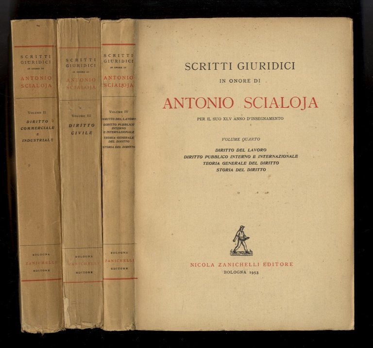SCRITTI giuridici in onore di Antonio Scialoja per il Suo …