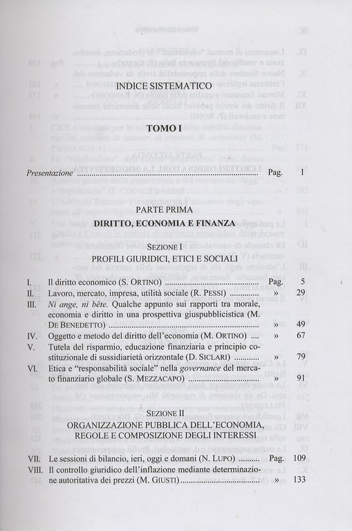 SCRITTI in onore di Francesco Capriglione. Tomo I [- tomo …