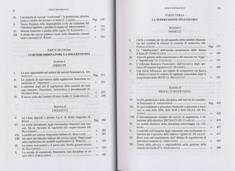 SCRITTI in onore di Francesco Capriglione. Tomo I [- tomo …