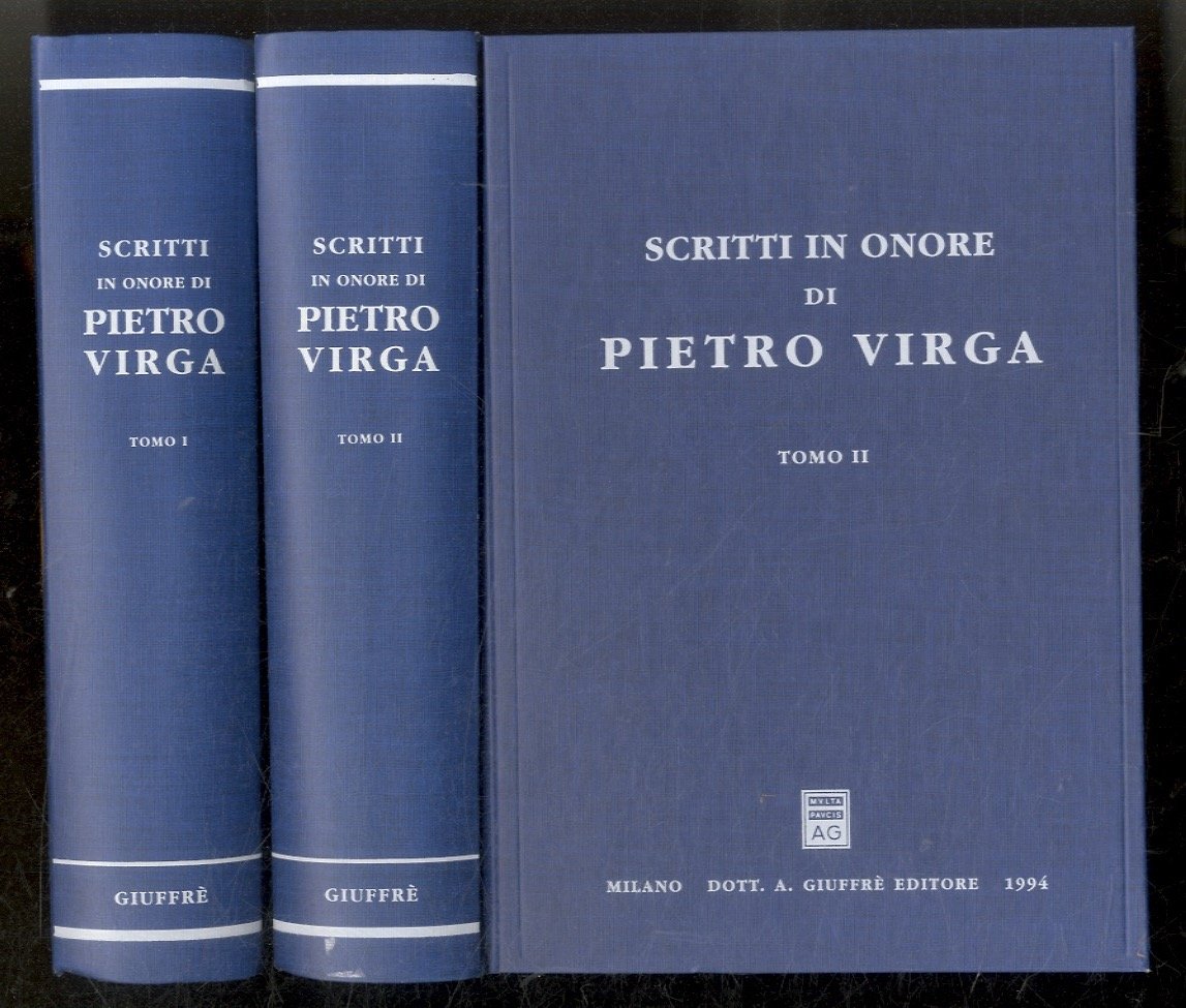 Scritti in onore di Pietro Virga.
