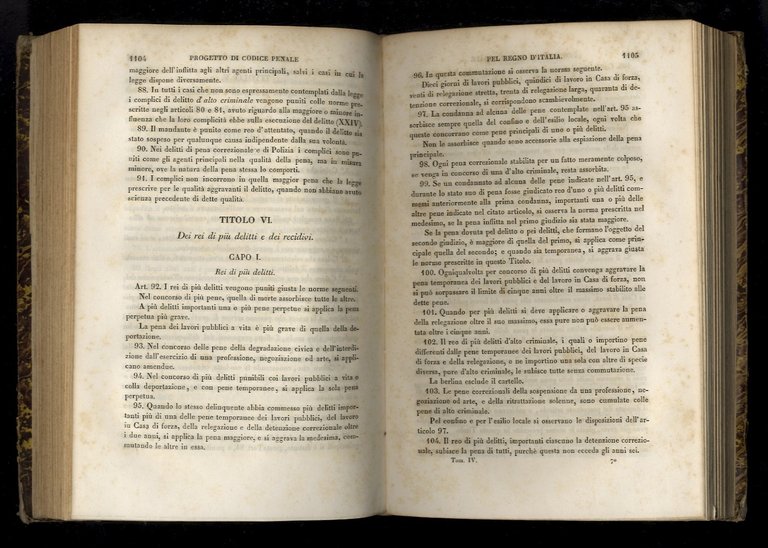 Scritti sul diritto penale. (Volume IV, p. I e p. …