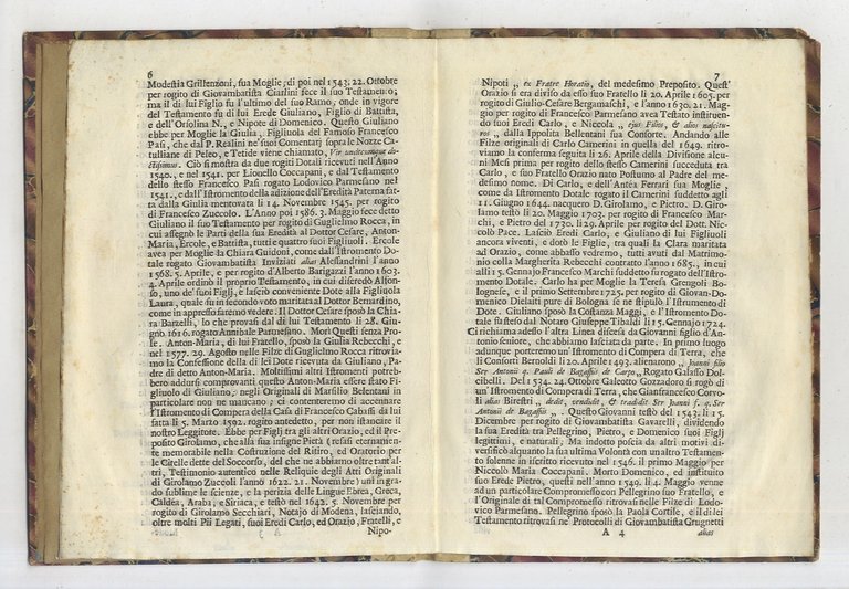 SCRITTURA apologetico-genealogica circa la pretesa eguaglianza di rango tra la …