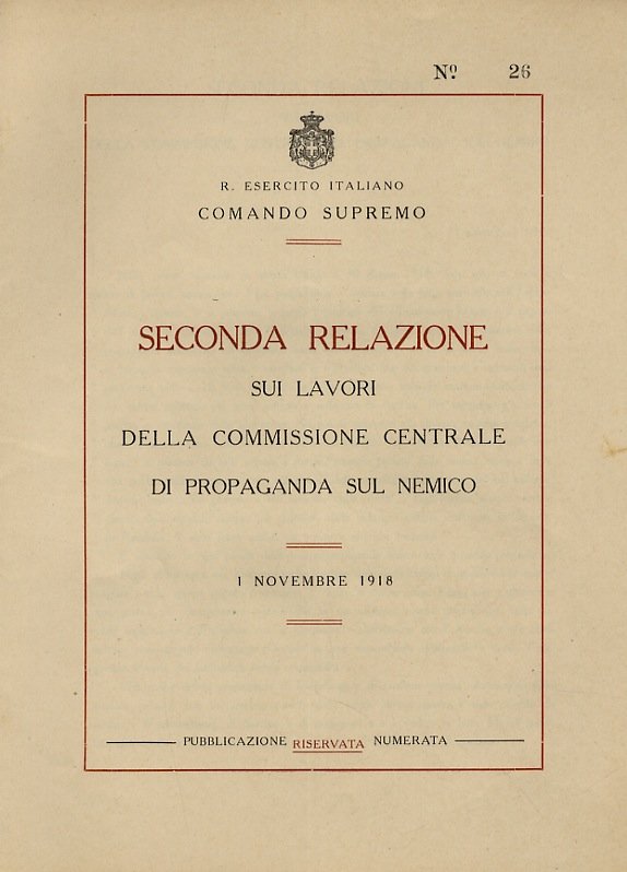 Seconda relazione sui lavori della Commissione Centrale di Propaganda sul …
