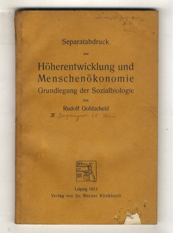 Separatabdruck aus Höherentwicklung und Menschenökonomie. Grundlegung der Sozialbiologie: Das Reproduktionsproblem. | Immagine Gallery 1
