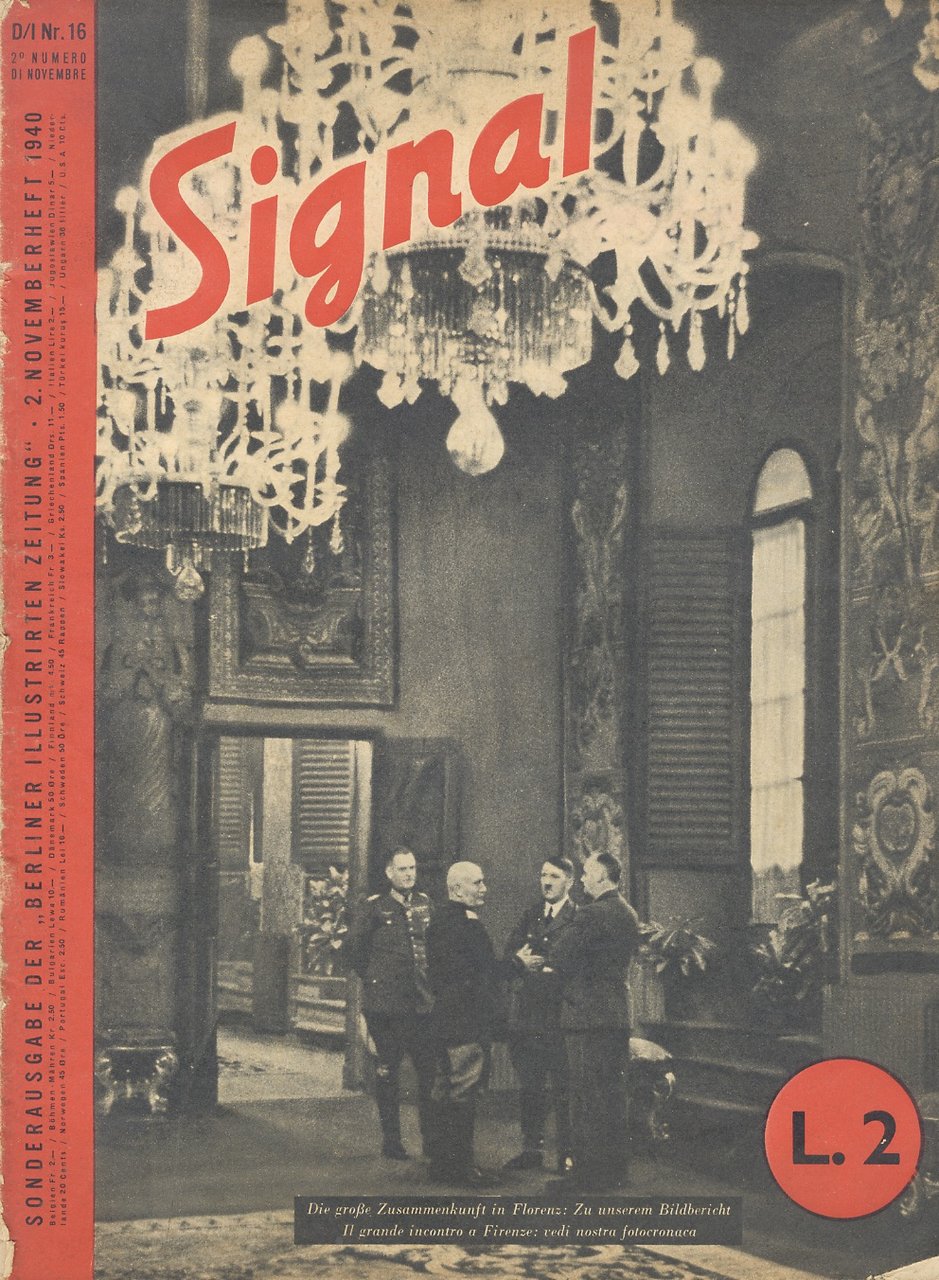 Signal. Sonderausgabe der “Berliner Illustrirten Zeitung”. 2 Novemberheft 1940. Nr. …