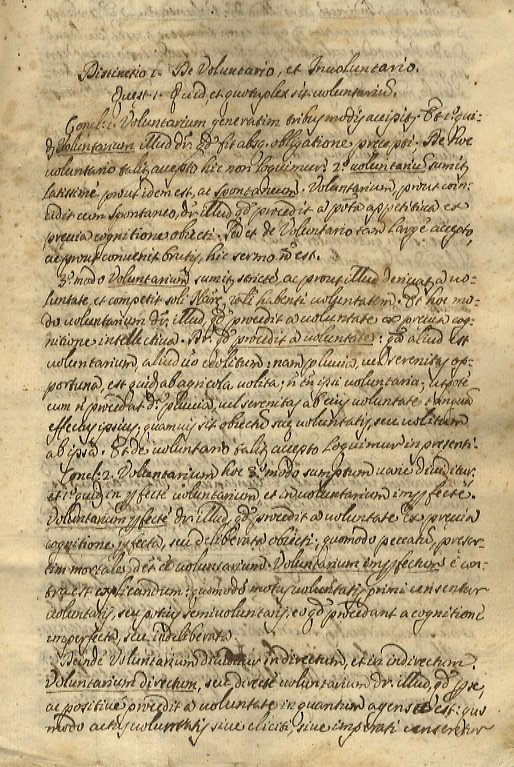 Sintesi dell'Universo e Religione naturale.