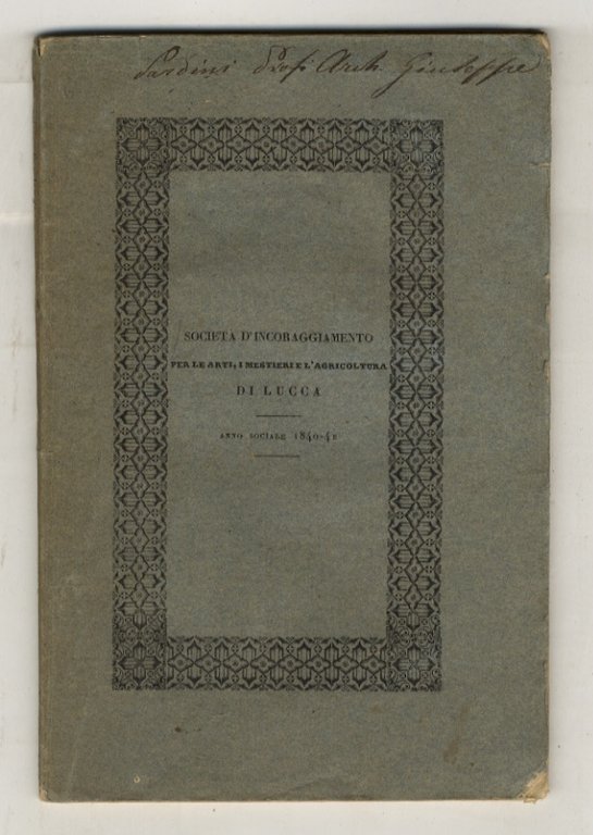 Società d'Incoraggiamento per le arti, i mestieri e l'agricoltura [di … | Immagine Gallery 1