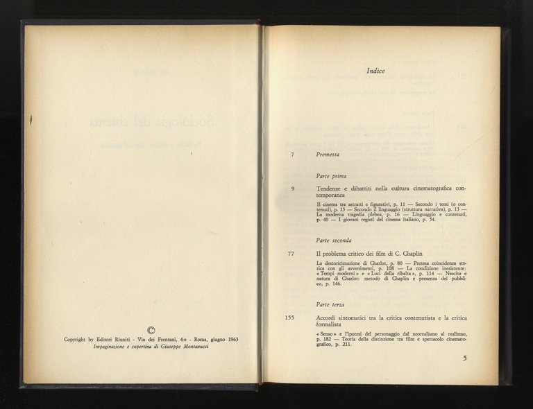 Sociologia del cinema. Pubblico e critica cinematografica.
