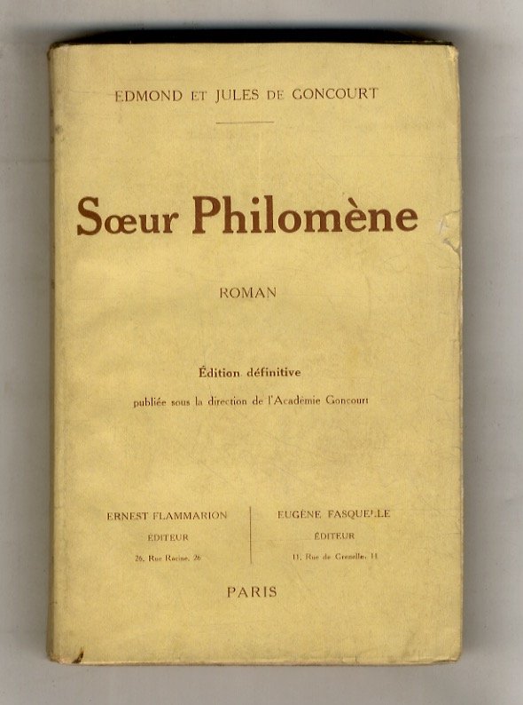 Soeur Philomène, roman. Edition définitive. | Immagine principale