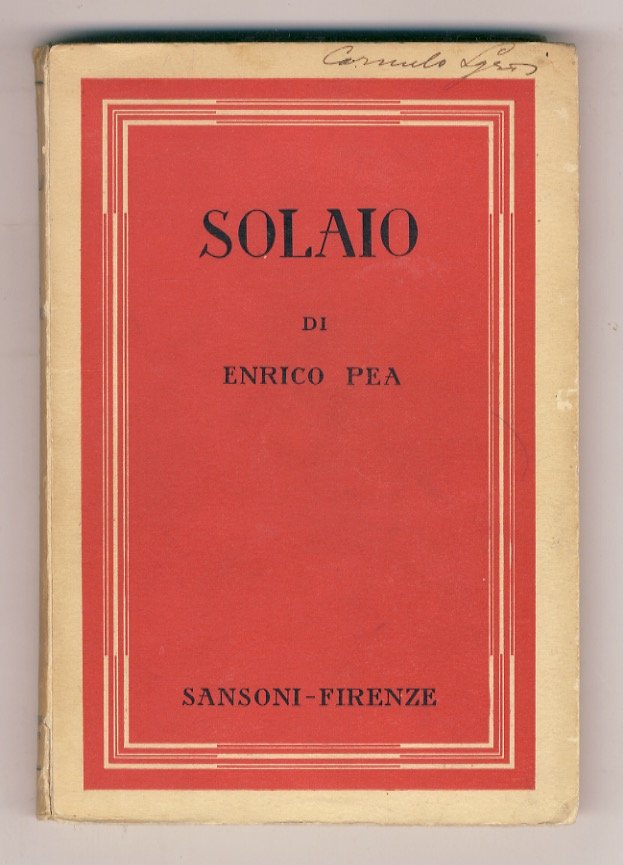 Solaio. (Storie di noi viventi). | Immagine principale