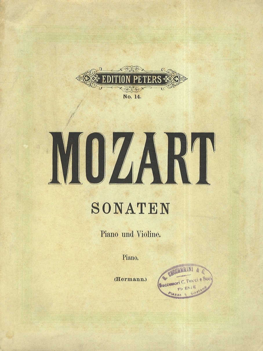 Sonaten für Pianoforte und Violine. Herausgegeben von Friedr. Hermann. (6952). …