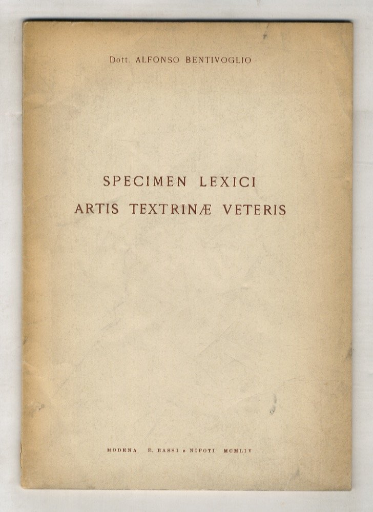 Specimen lexici artis textrinae veteris. | Immagine principale