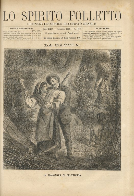 SPIRITO (LO) Folletto. Giornale umoristico illustrato mensile. Anno XXIII: 1883. …