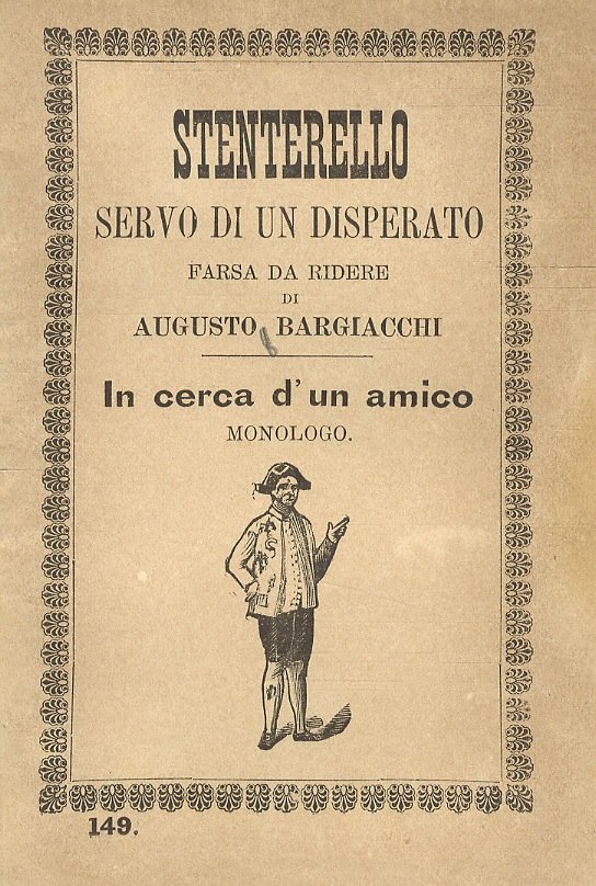 Stenterello servo di un disperato. Farsa da ridere di Augusto …