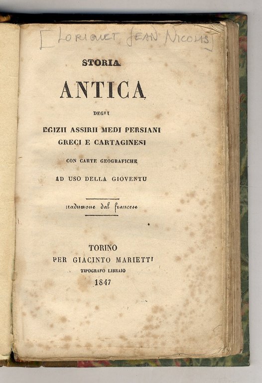 Storia antica degli Egizii, Assiri, Medi Persiani, Greci e Cartaginesi. … | Immagine Gallery 1