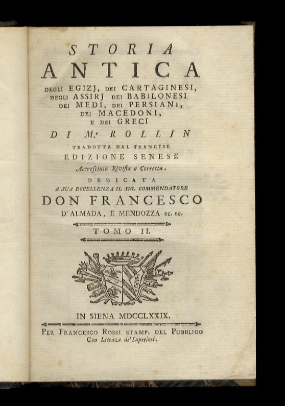 Storia antica degli Egizj, dei Cartaginesi, degli Assirj, dei Babilonesi, … | Immagine principale