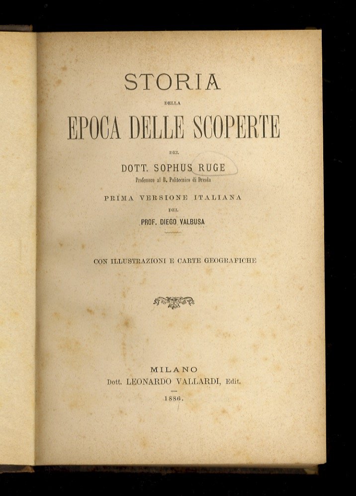 Storia della epoca delle scoperte. Prima versione italiana del prof. …