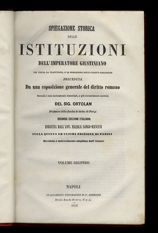Storia della legislazione romana dalla sua origine fino alla legislazione … | Immagine Gallery 3