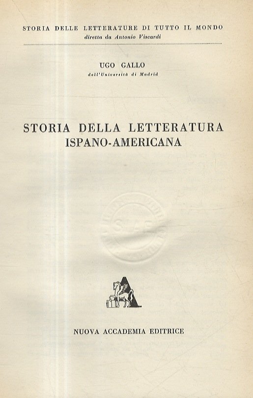 Storia della letteratura ispano-americana.