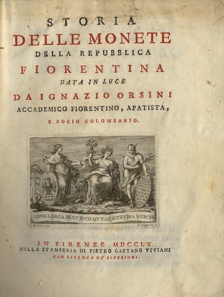Storia delle monete della Repubblica fiorentina.