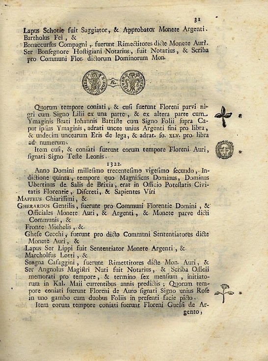 Storia delle monete della Repubblica fiorentina.