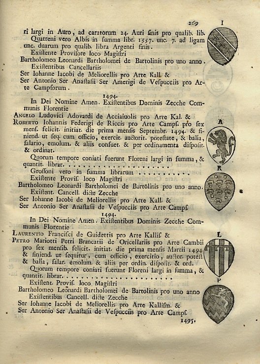 Storia delle monete della Repubblica fiorentina.