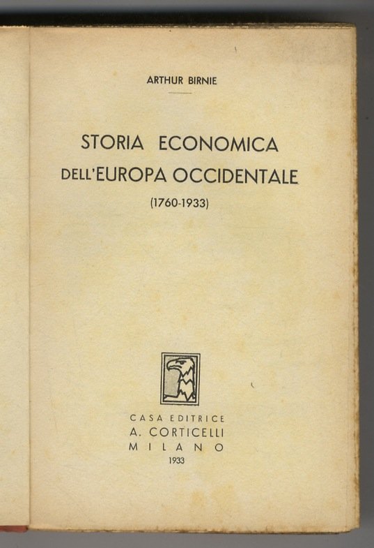 Storia economica dell'Europa occidentale.