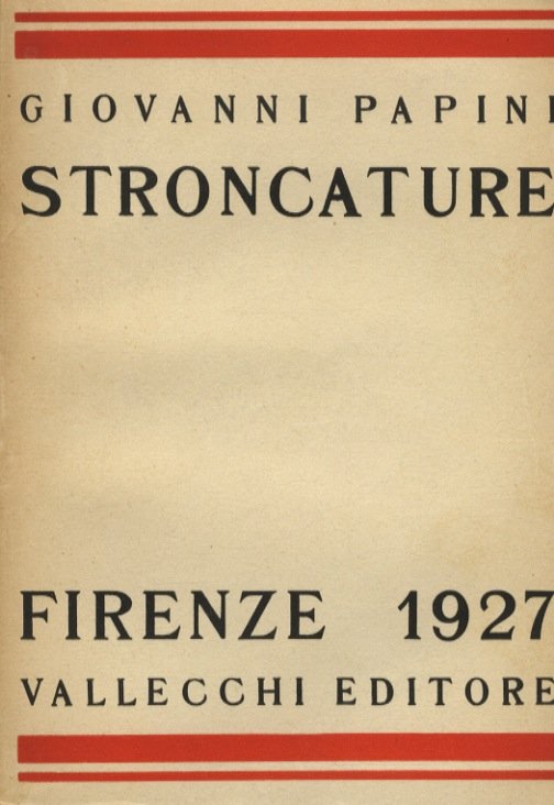 Stroncature. Settima edizione riveduta. | Immagine principale