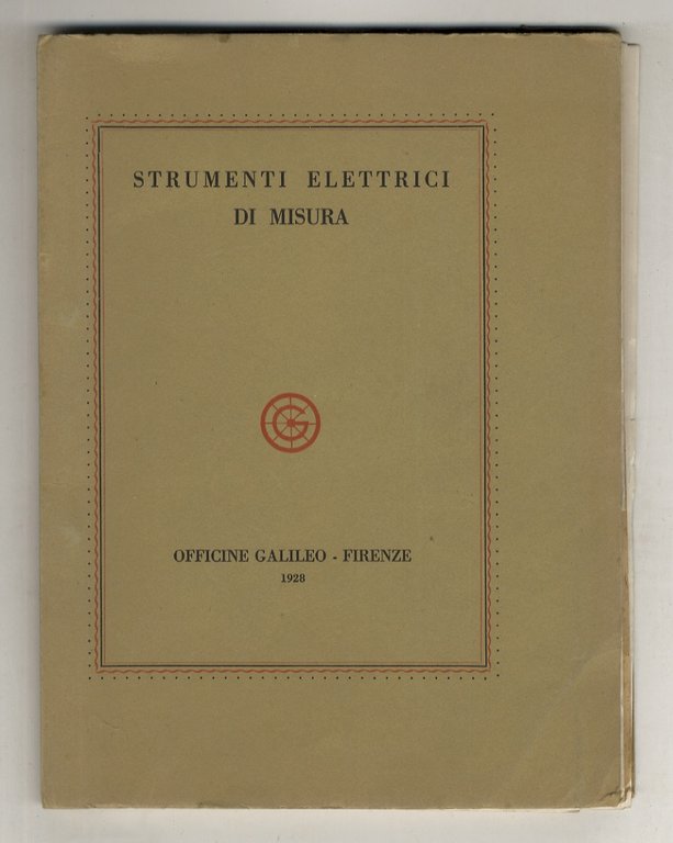 Strumenti elettrici di misura. Officine Galileo - Firenze. (A bobina …