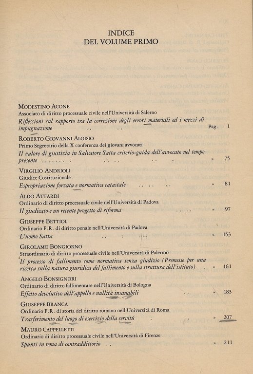 Studi in memoria di Salvatore Satta.