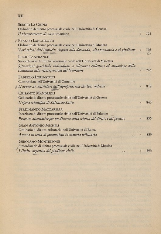 Studi in memoria di Salvatore Satta.