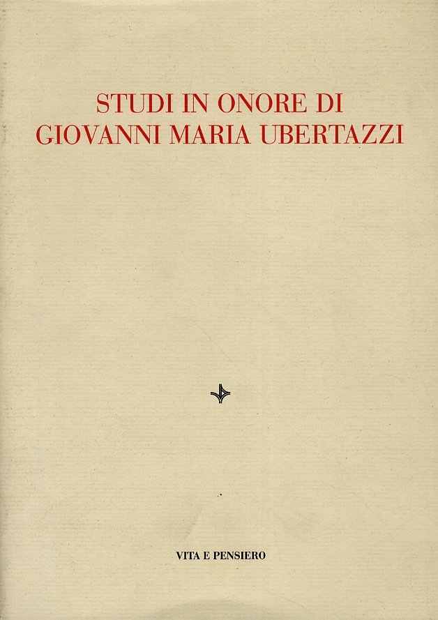 STUDI in onore di Giovanni Maria Ubertazzi.