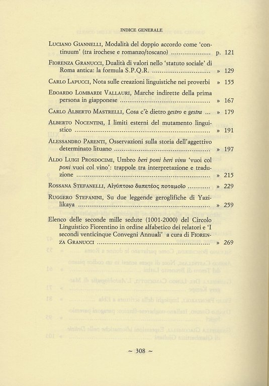 Studi linguistici per i 50 anni del Circolo Linguistico Fiorentino …